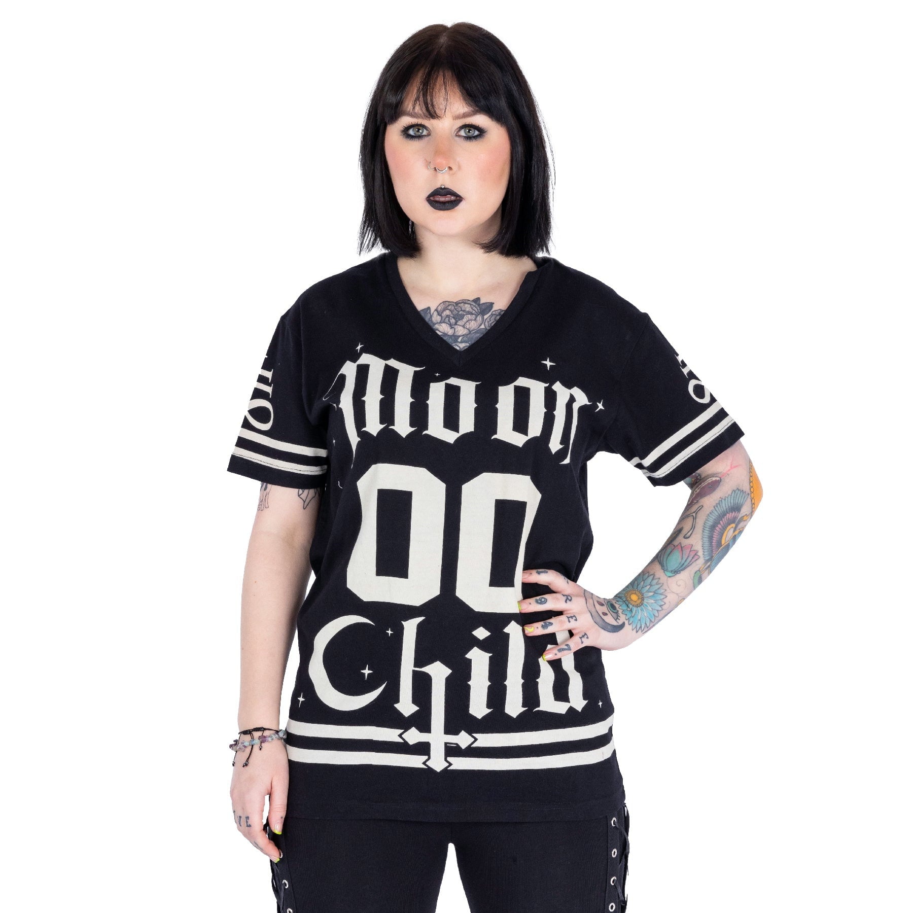 Heartless Kapuzenjacke Damen Moon Cats Hood Schwarz Produktbild-Vorschau 4